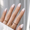 02-Short Almond - Natural Milky White