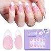 1-M Almond White French in Pink Base