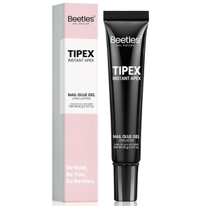 Beetles 20g Tipex Solid Nail Glue Gel Super Strong for Nail Tips Soak Off U V No Hand-Hold Needed Professional Beginner-Friendly 28+ Days Lasting