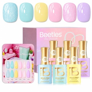 Beetles Brown Gel Polish Set – Midnight Serenity HEMA-FREE Gel Polish Set, 6 Colors 15ML Full Size Mocha Brown Wine Plum Shades, Salon-Quality Long Lasting Soak Off UV LED Nail Gel with Swatch Card(Dreamy Dollhouse)