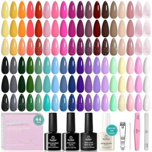 Beetles Cat Eye Gel Nail Polish Set – 20 Colors Gel Polish Nail Set Burgundy Brown Green Nail Polish Glitter Pearl Manicure with Base Coat Matte & Top Coat Soak Off Gift for Women(Nature’s Tales)