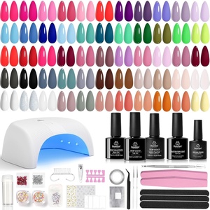 Beetles Gel Nail Polish Kit with UV Light – 31Pcs Nail Polish Set Popular Color Gel with Base and Matte&Glossy Top Coat Soak Off All Season DIY Manicure Kit Art Gifts for Women(1-Color Enchantment Pro)