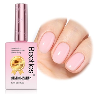 Beetles Green Teal Gel Nail Polish – Hema-Free Turquoise Mint Green Soak Off Gel Polish Island Reverie for DIY Manicure Salon 0.5Oz(B – Sheer Pink | Misty Rose)