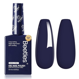 Beetles Green Teal Gel Nail Polish – Hema-Free Turquoise Mint Green Soak Off Gel Polish Island Reverie for DIY Manicure Salon 0.5Oz(D – Creme Blue | Eclipse Blue)