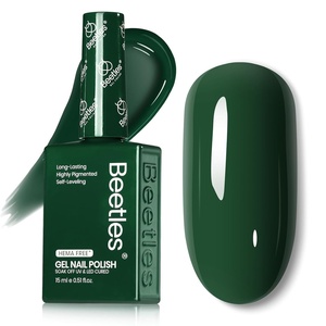 Beetles Green Teal Gel Nail Polish – Hema-Free Turquoise Mint Green Soak Off Gel Polish Island Reverie for DIY Manicure Salon 0.5Oz(H – Creme Green | Rainforest Green)