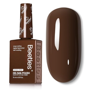 Beetles Green Teal Gel Nail Polish – Hema-Free Turquoise Mint Green Soak Off Gel Polish Island Reverie for DIY Manicure Salon 0.5Oz(I – Creme Brown | Hema Free Coffee o’clock)