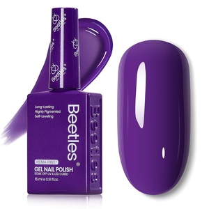Beetles Green Teal Gel Nail Polish – Hema-Free Turquoise Mint Green Soak Off Gel Polish Island Reverie for DIY Manicure Salon 0.5Oz(J – Creme Purple | Twilight Whisper)