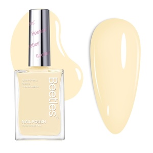 Beetles Light Blue Nail Polish – Beach Bliss, Pastel Nail Polish Blue Quick Dry, Soft Sky Sea Color Spring Nails, Long-Lasting Pastel Nails, Fingernail Art Effect for Manicure Salon – 0.51Fl Oz/15ML(Melt Like Butter)