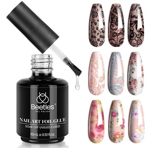 Beetles Odorless Liquid Latex for Nails 15ml – White Latex Nail Polish Barrier Peel Off Cuticle Guard for Gel Polish Protector Fingers Air Dry Nail Art Cuticle Protectors with Stick Gifts for Women(3-15ML Foil Glue Gel)