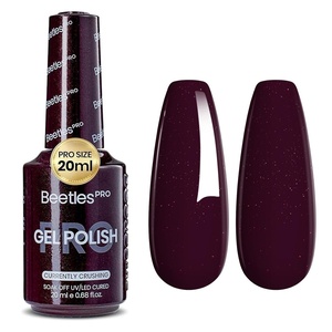 Beetles PRO White Gel Polish – Craving Calm, 20ml French White Gel Polish 4th of July Nails, Professional Nail Tech Formula, High Pigment Soak Off UV LED Long Lasting(C – Creme Red | Currently Crushing)
