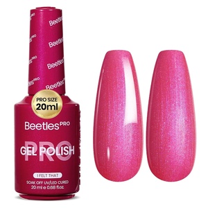 Beetles PRO White Gel Polish – Craving Calm, 20ml French White Gel Polish 4th of July Nails, Professional Nail Tech Formula, High Pigment Soak Off UV LED Long Lasting(C – Creme Red | I Felt That)