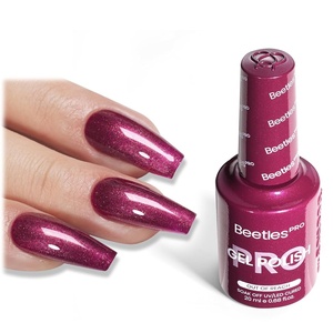 Beetles PRO White Gel Polish – Craving Calm, 20ml French White Gel Polish 4th of July Nails, Professional Nail Tech Formula, High Pigment Soak Off UV LED Long Lasting(J – Creme Purple | Out of Reach)