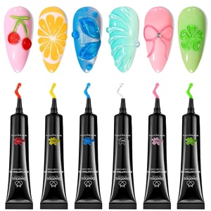 Beetles Rhinestones Glue Kit – 3D Gel Nail Art & Sculpting Gel Glue and with Heart Charm Diamond Jewelry, Nail Decorations for DIY Gel Nail Polish(A1-3D Nail Gel Set)