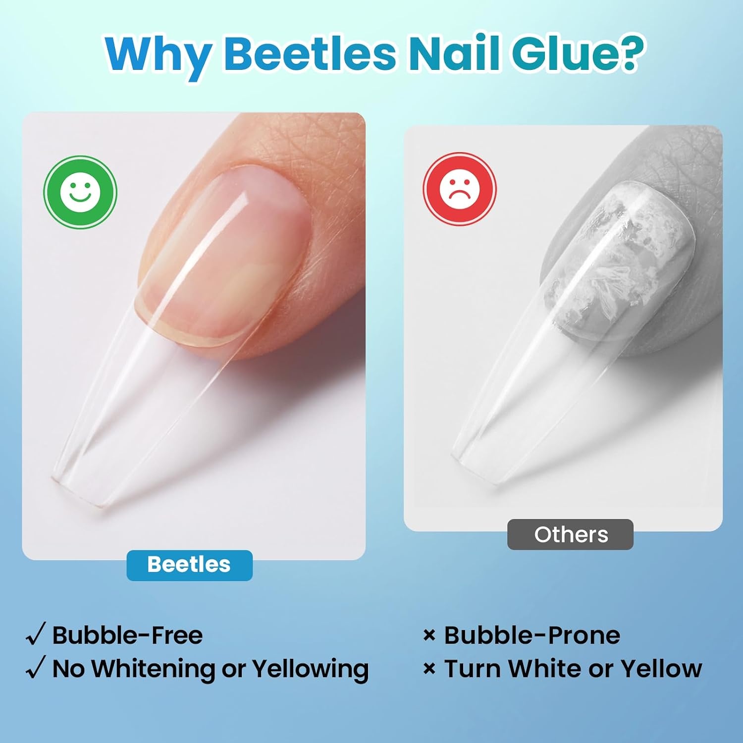 image:imageBeetles 10ml Super Strong Nail Glue 10s FastDrying Brush On Glue for Press On Fake Acrylic Nail Tips Upgraded Formula Long Lasting No UV Needed for Beginners DIY Home00Super Strong Nail Glue 10ml