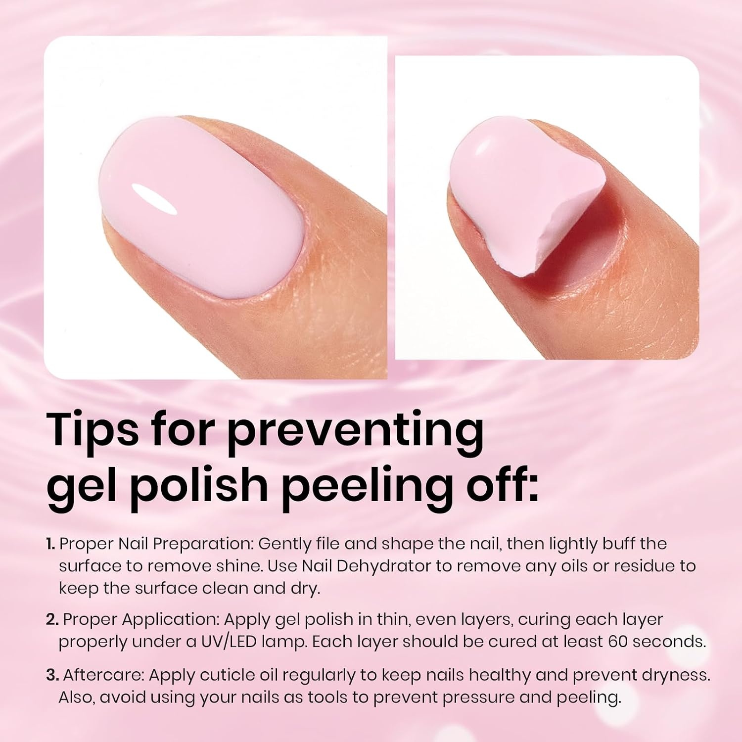 image:imageBeetles 3Pcs 15ml Pink Gel Nail Polish and No Wipe Gel Top Coat amp Base Coat Set Soak Off UV Lamp and Long Lasting Top Coat French Manicure Art Design Kit3 Pcs Gel Base and Top CoatPink Gel Polish
