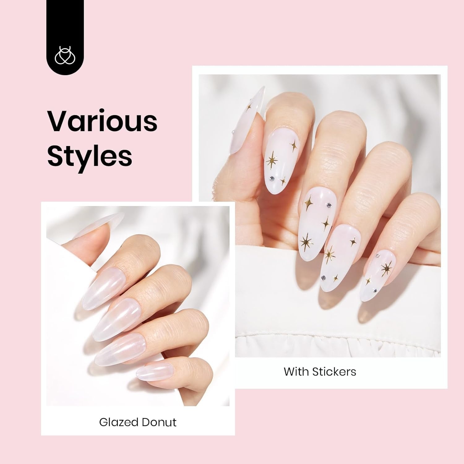 image:imageBeetles 3Pcs 15ml Pink Gel Nail Polish and No Wipe Gel Top Coat amp Base Coat Set Soak Off UV Lamp and Long Lasting Top Coat French Manicure Art Design Kit4color gel top base coat 3 Pcs 15ml
