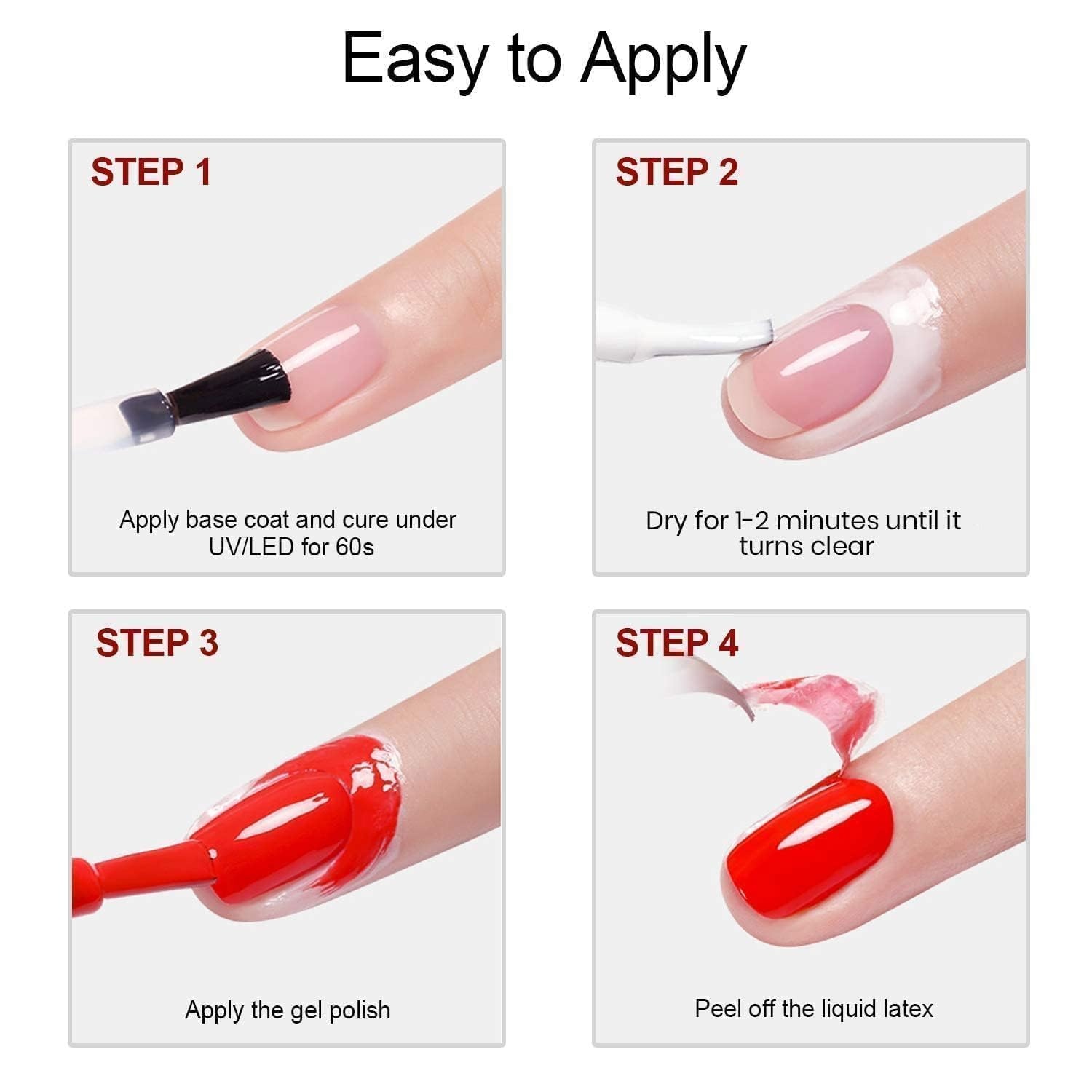 image:imageBeetles HEMA Free amp TPO Free Gel Base and Top Coat Set No Wipe Top Coat Soak Off UV LED Gel Polish Foundation Kit for Long Lasting High Gloss ManicureBase Top Coat with Liquid Latex