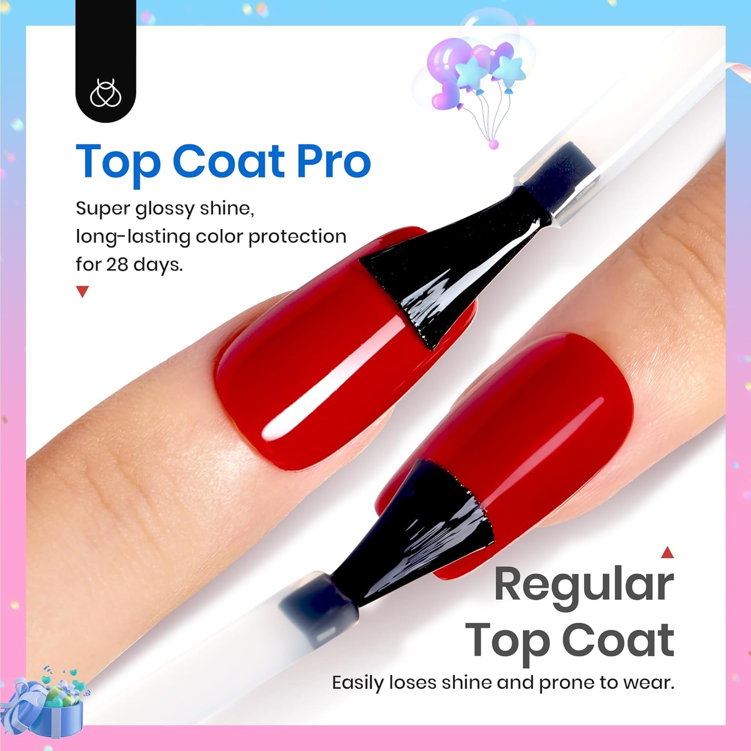 image:imageBeetles HEMA Free amp TPO Free Gel Base and Top Coat Set No Wipe Top Coat Soak Off UV LED Gel Polish Foundation Kit for Long Lasting High Gloss ManicureHigh Gloss Top Coat