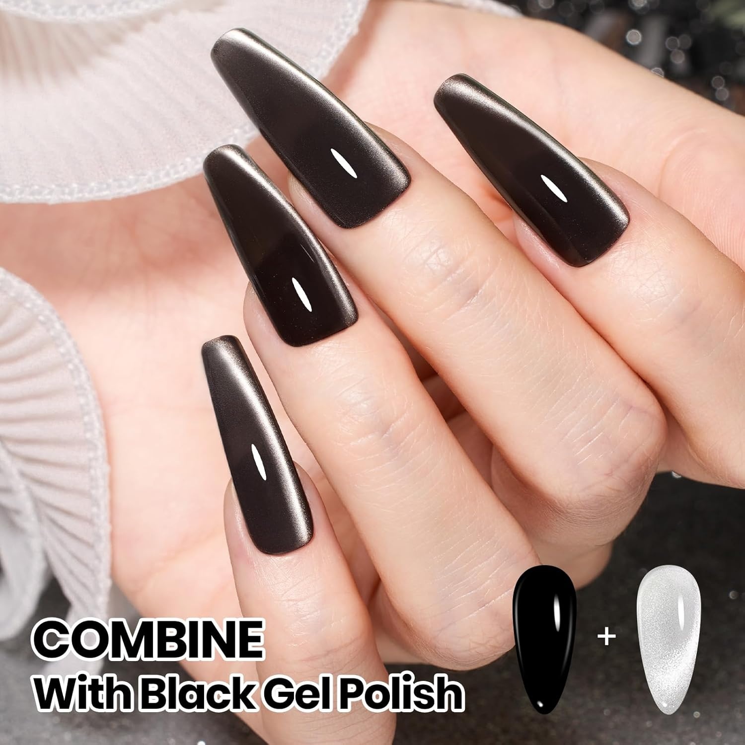 image:imageBeetles HEMA Free amp TPO Free Gel Base and Top Coat Set No Wipe Top Coat Soak Off UV LED Gel Polish Foundation Kit for Long Lasting High Gloss ManicureCat Eye Gel Top Coat