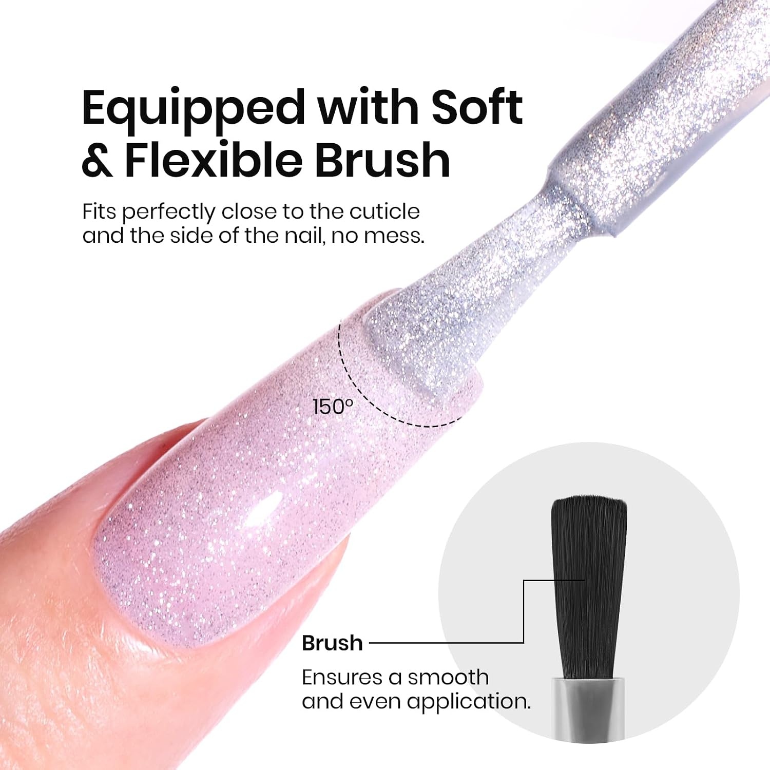 image:imageBeetles HEMA Free amp TPO Free Gel Base and Top Coat Set No Wipe Top Coat Soak Off UV LED Gel Polish Foundation Kit for Long Lasting High Gloss ManicureCat Eye Gel Top Coat