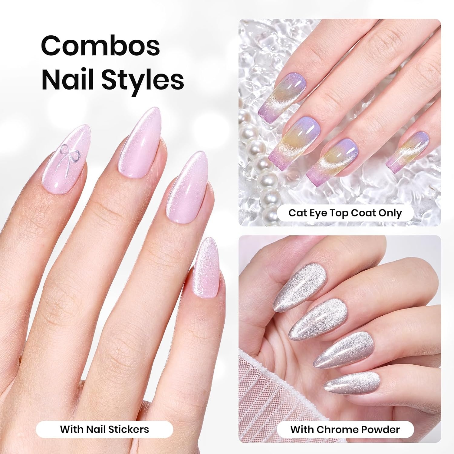image:imageBeetles HEMA Free amp TPO Free Gel Base and Top Coat Set No Wipe Top Coat Soak Off UV LED Gel Polish Foundation Kit for Long Lasting High Gloss ManicureCat Eye Gel Top Coat