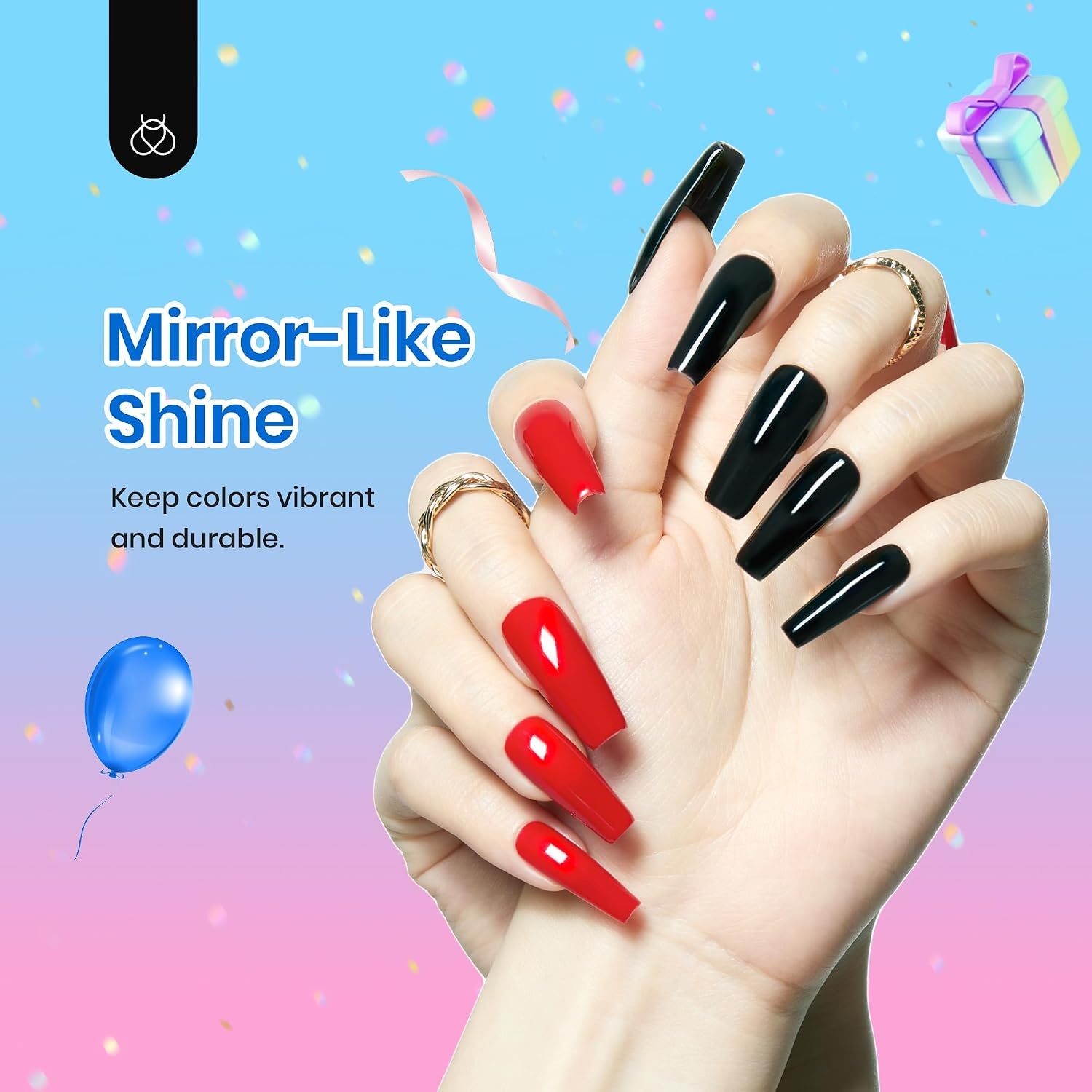 image:imageBeetles HEMA Free amp TPO Free Gel Base and Top Coat Set No Wipe Top Coat Soak Off UV LED Gel Polish Foundation Kit for Long Lasting High Gloss ManicureHigh Gloss Top Coat
