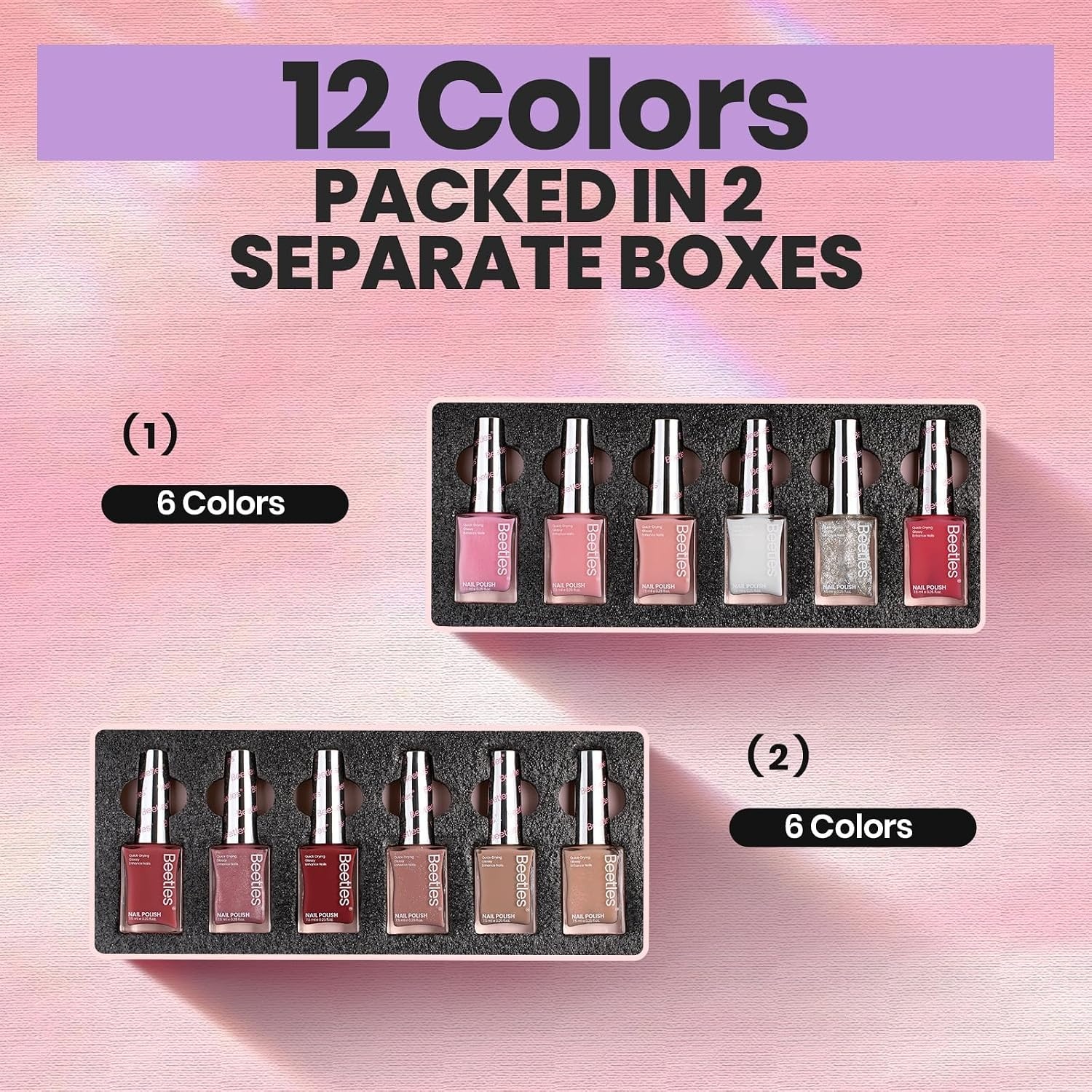 image:imageBeetles Mirror Nail Polish Set Metallic Muse 6 Colors High Gloss amp QuickDrying Metallic Nail Polish Set LongLasting Air Dry Home DIY Perfect Nail Art Spring Gift for WomenSerenely Chic