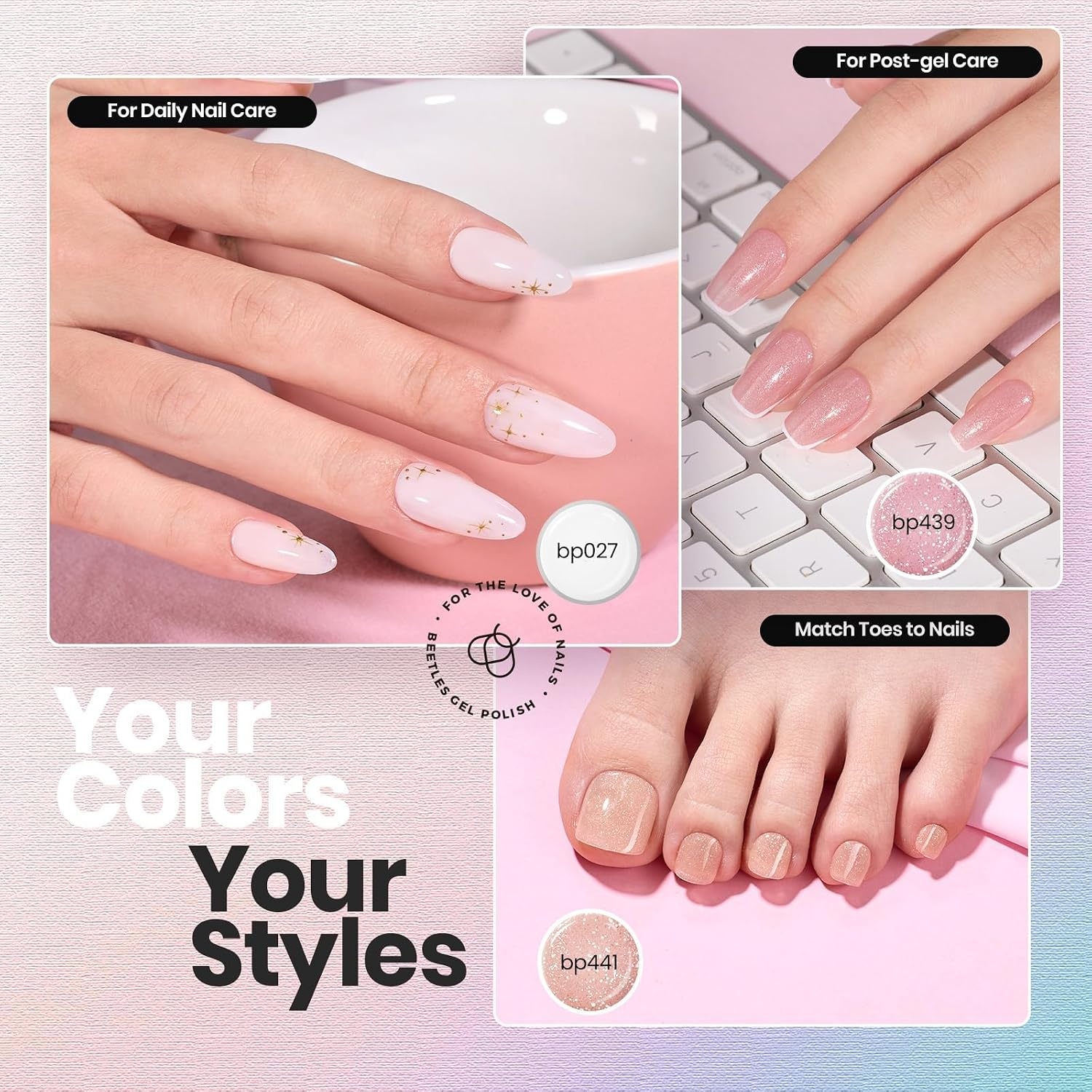 image:imageBeetles Mirror Nail Polish Set Metallic Muse 6 Colors High Gloss amp QuickDrying Metallic Nail Polish Set LongLasting Air Dry Home DIY Perfect Nail Art Spring Gift for WomenSerenely Chic