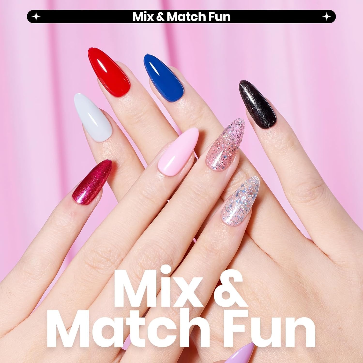 image:imageBeetles Mirror Nail Polish Set Metallic Muse 6 Colors High Gloss amp QuickDrying Metallic Nail Polish Set LongLasting Air Dry Home DIY Perfect Nail Art Spring Gift for WomenWhimsical Wonderland