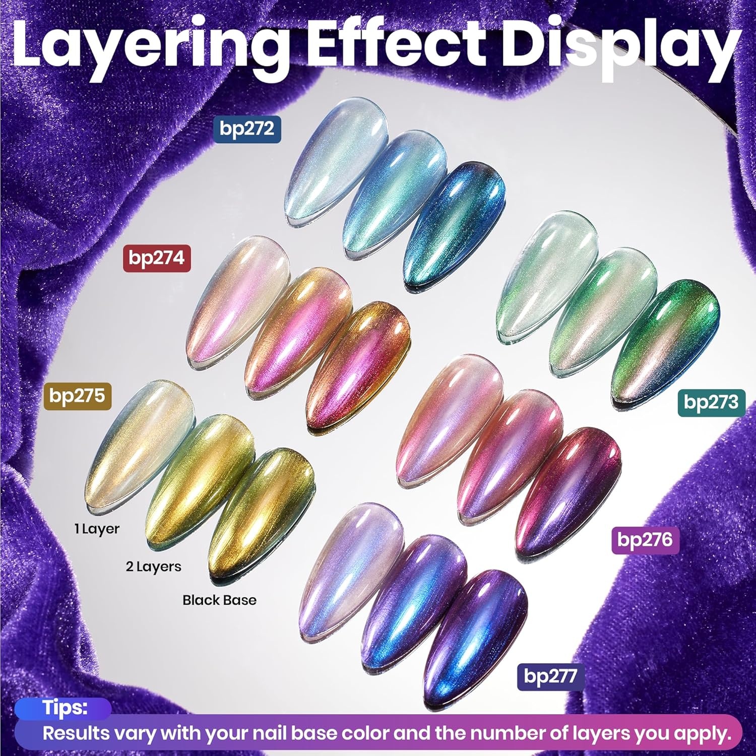 image:imageBeetles Mirror Nail Polish Set Metallic Muse 6 Colors High Gloss amp QuickDrying Metallic Nail Polish Set LongLasting Air Dry Home DIY Perfect Nail Art Spring Gift for WomenHolographic Ember