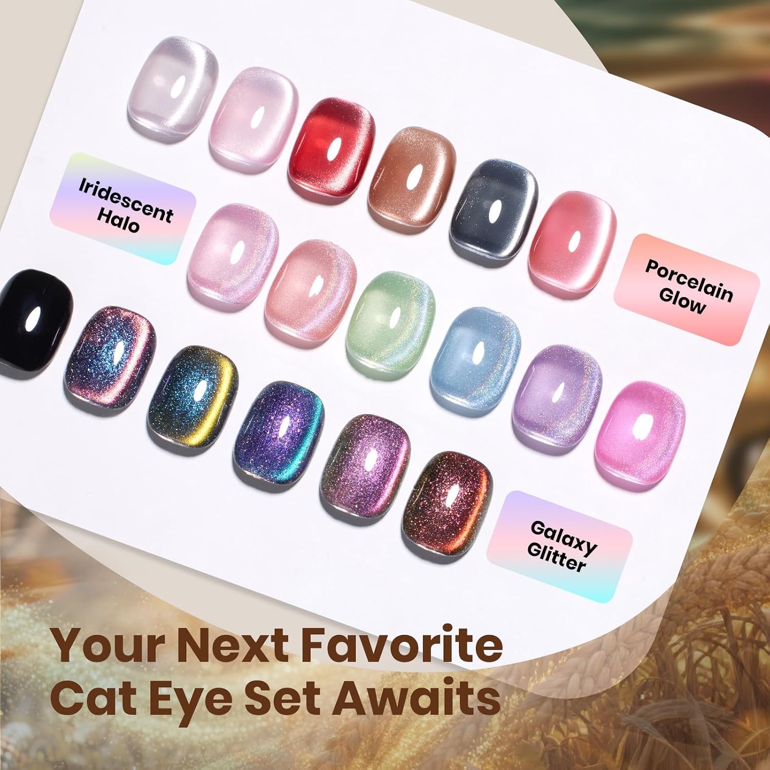image:imageBeetles Purple Gel Nail Polish Set 6 Colors Spring Glitter Pink Milky White Romantic Garden Collection Gel Polish Soak Off Uv Led Lamp Cured Diy Manicure for Women000Golden Mirage