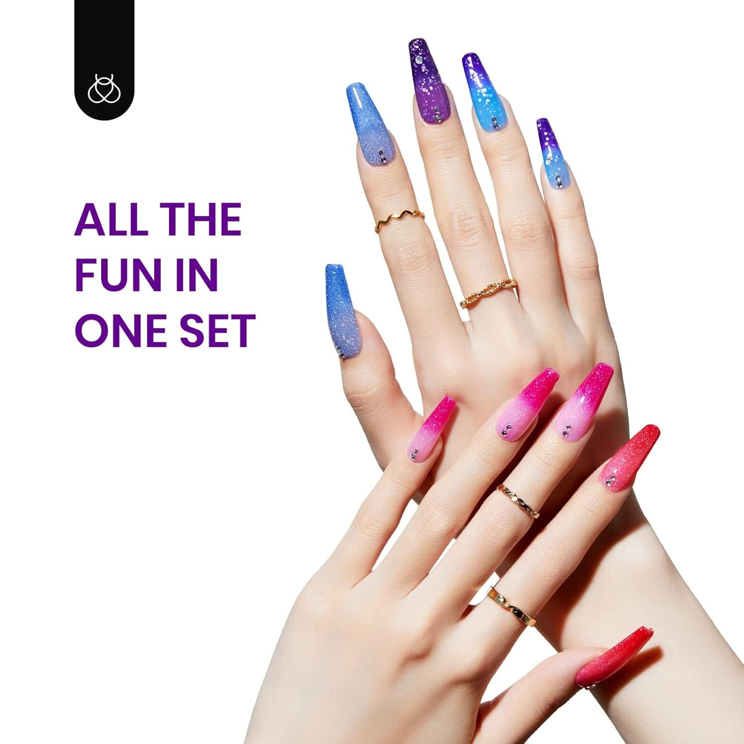 image:imageBeetles Purple Gel Nail Polish Set 6 Colors Spring Glitter Pink Milky White Romantic Garden Collection Gel Polish Soak Off Uv Led Lamp Cured Diy Manicure for Women00Electic Party