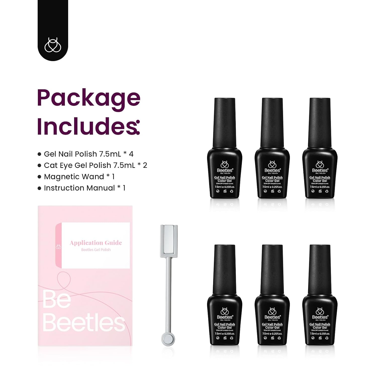 image:imageBeetles Purple Gel Nail Polish Set 6 Colors Spring Glitter Pink Milky White Romantic Garden Collection Gel Polish Soak Off Uv Led Lamp Cured Diy Manicure for Women000Astrology Tarot