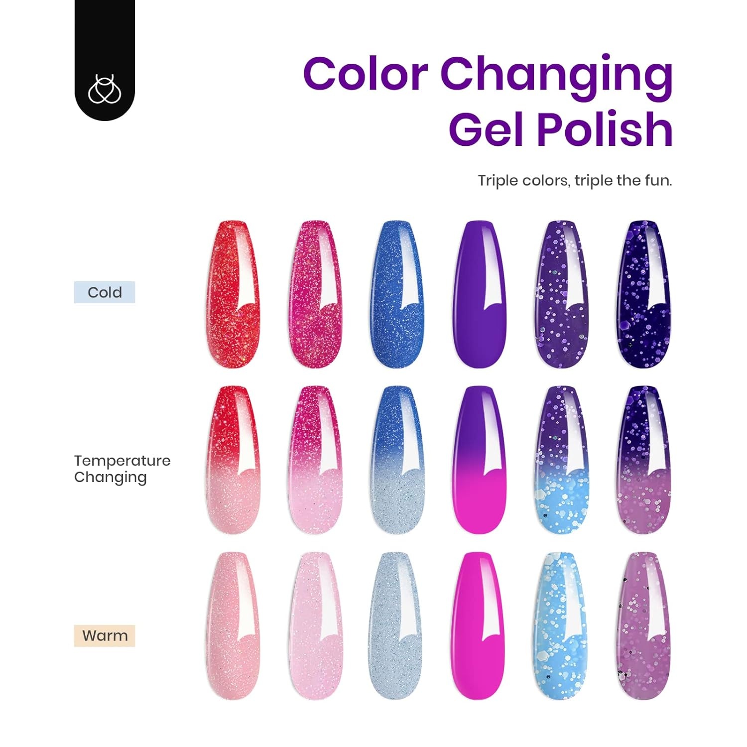 image:imageBeetles Purple Gel Nail Polish Set 6 Colors Spring Glitter Pink Milky White Romantic Garden Collection Gel Polish Soak Off Uv Led Lamp Cured Diy Manicure for Women00Electic Party