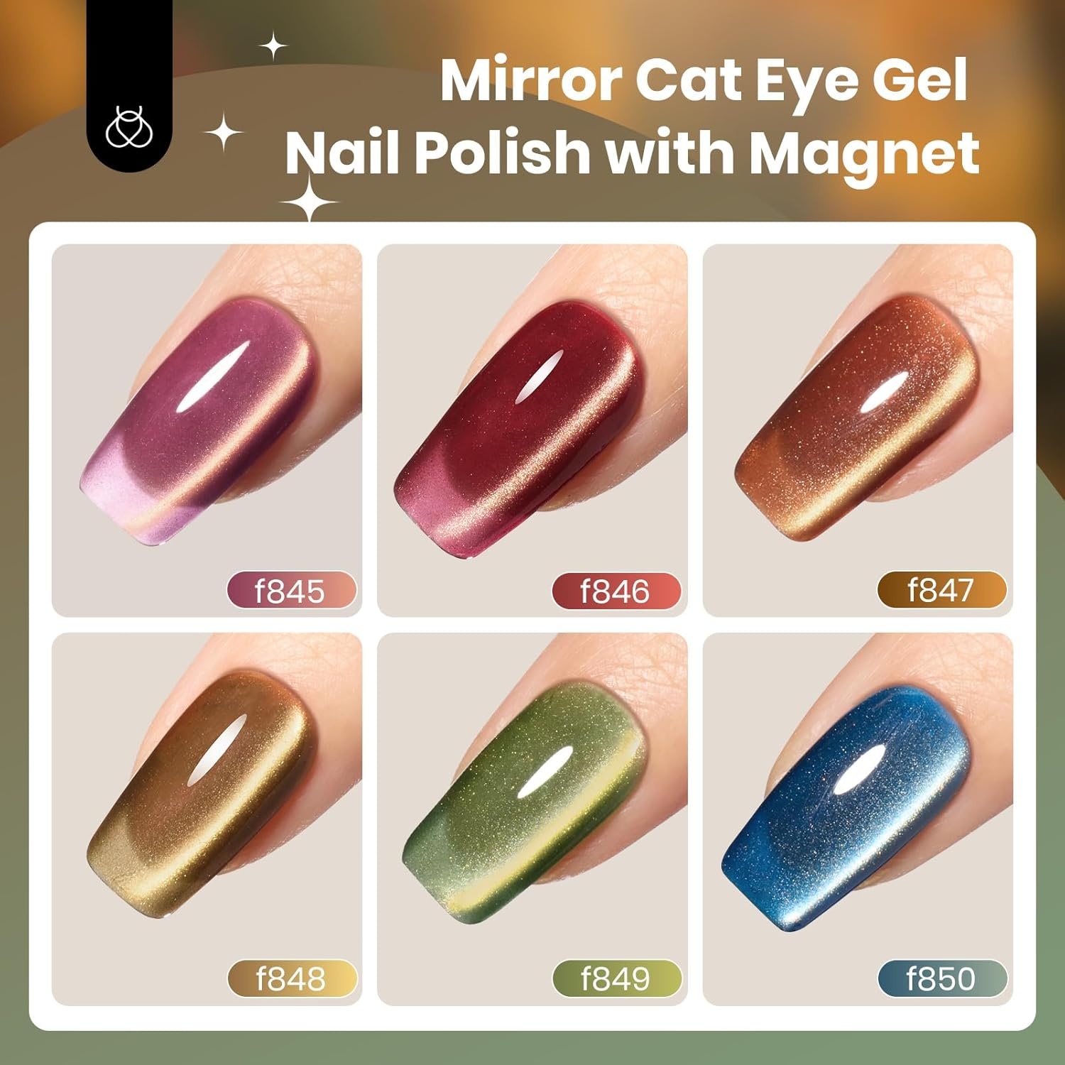 image:imageBeetles Purple Gel Nail Polish Set 6 Colors Spring Glitter Pink Milky White Romantic Garden Collection Gel Polish Soak Off Uv Led Lamp Cured Diy Manicure for Women000Golden Mirage