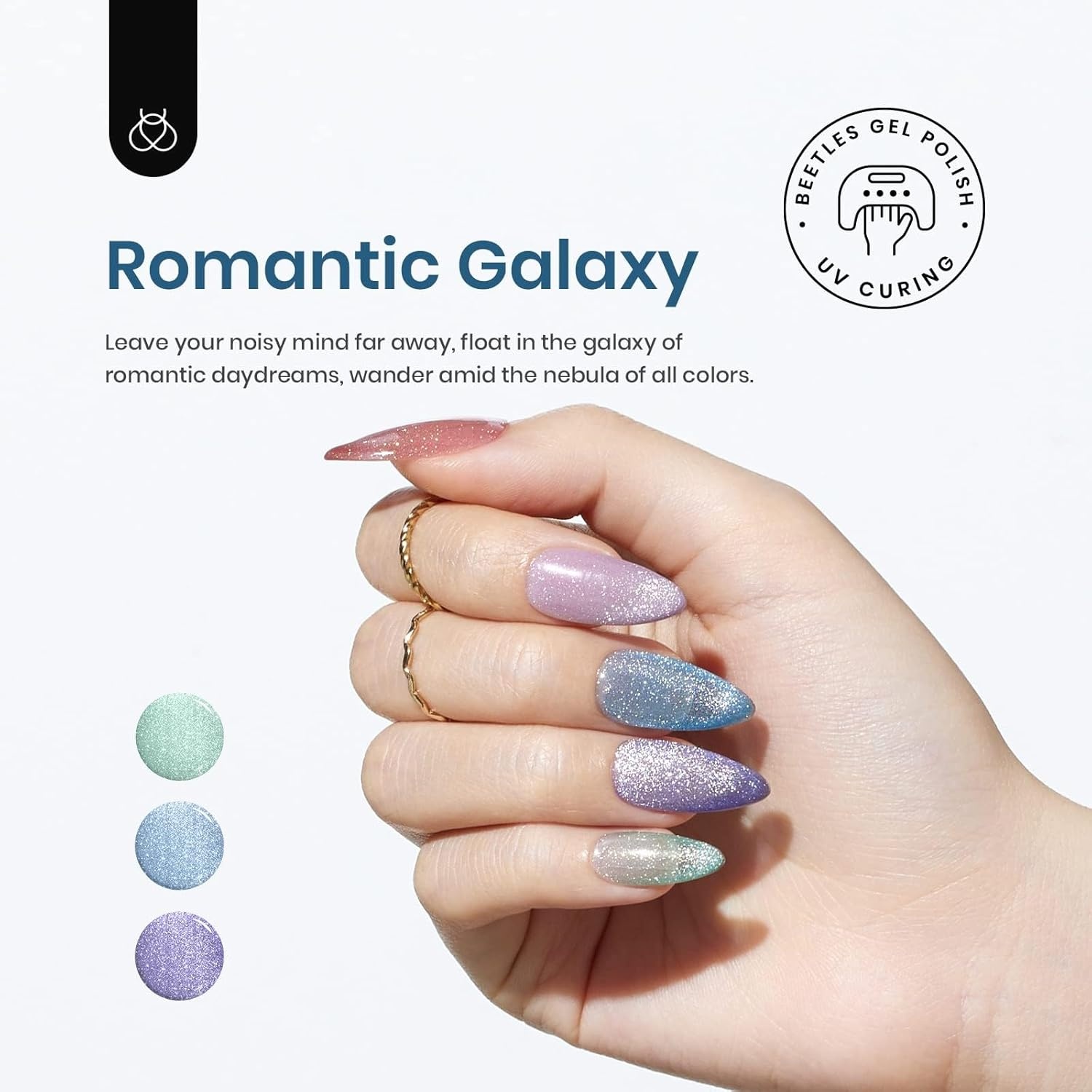 image:imageBeetles Purple Gel Nail Polish Set 6 Colors Spring Glitter Pink Milky White Romantic Garden Collection Gel Polish Soak Off Uv Led Lamp Cured Diy Manicure for Women00Romantic Galaxy