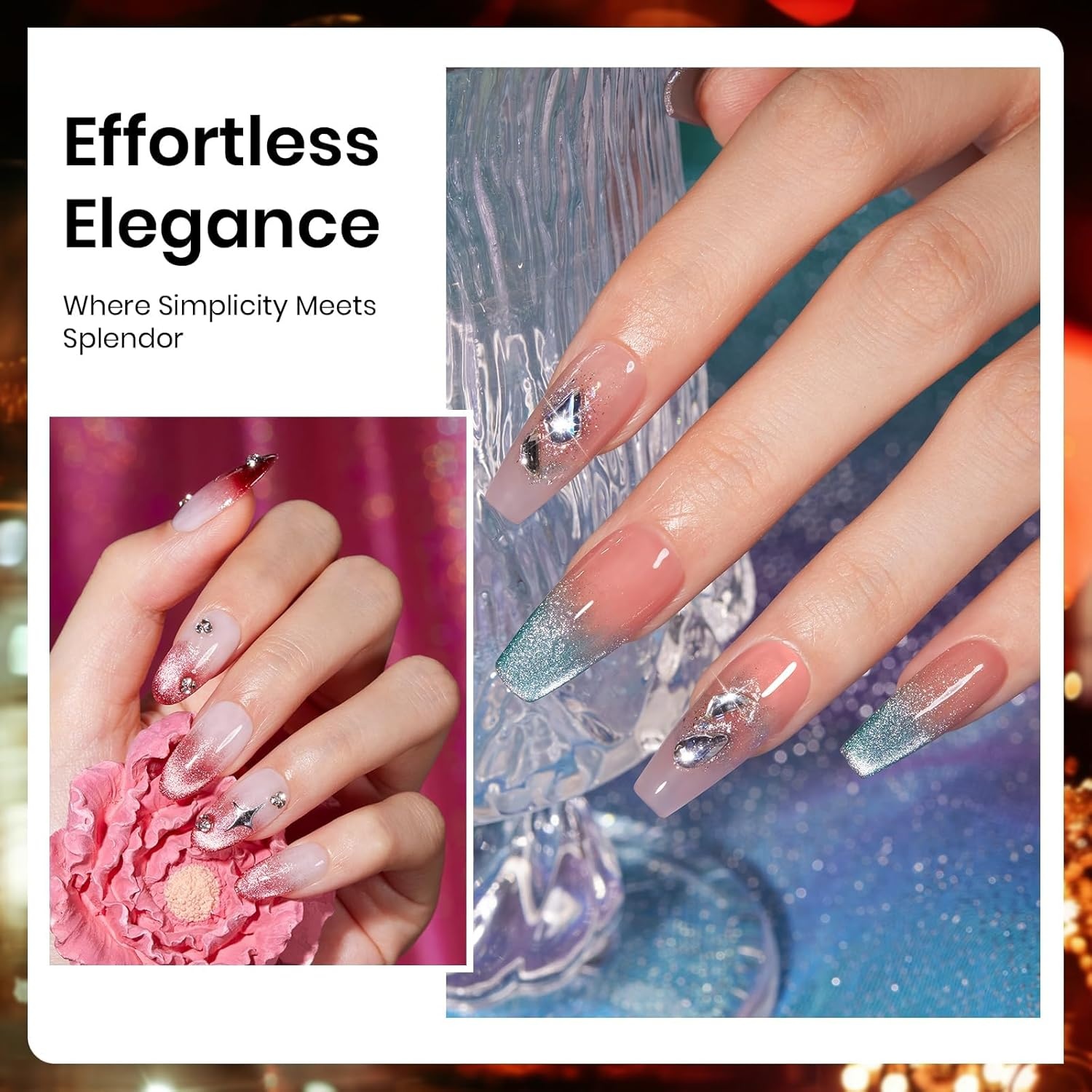 image:imageBeetles Purple Gel Nail Polish Set 6 Colors Spring Glitter Pink Milky White Romantic Garden Collection Gel Polish Soak Off Uv Led Lamp Cured Diy Manicure for Women006 Colors Urban Grace Cat Eye