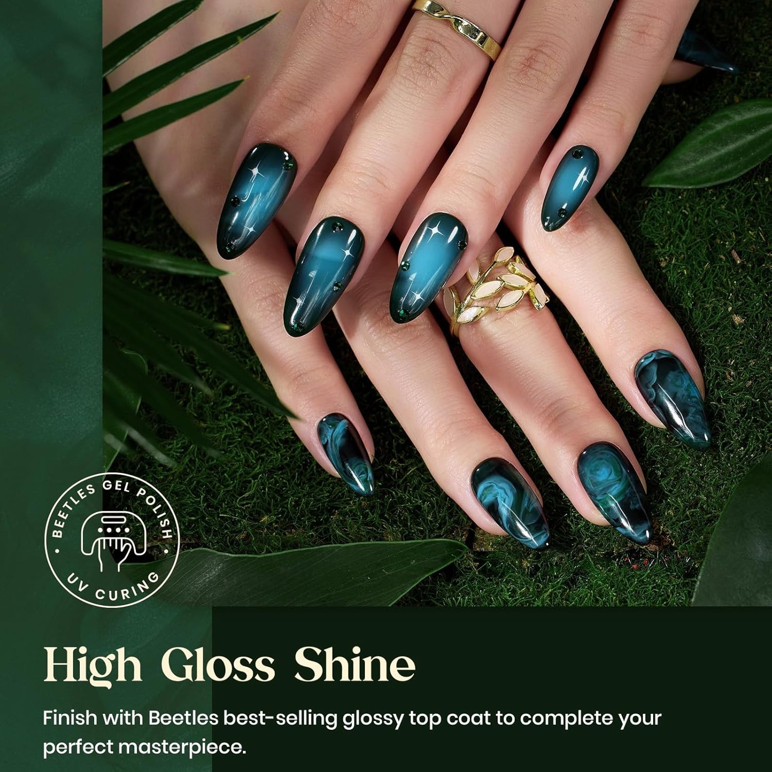 image:imagebeetles Summer Gel Polish Set 6 Colors Purple Blue Gel Nail Polish Red Green Gel Polish Set Manicure Nail Art DIY Home for Women Nails006 Colors Smooth Hazelnut