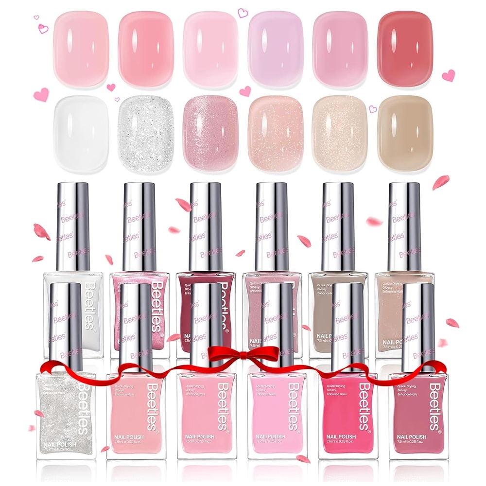 image:imageBeetles Mirror Nail Polish Set Metallic Muse 6 Colors High Gloss amp QuickDrying Metallic Nail Polish Set LongLasting Air Dry Home DIY Perfect Nail Art Spring Gift for WomenSerenely Chic