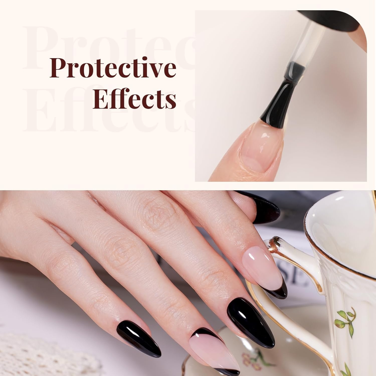 image:imageBeetles Matte Gel Top Coat for Gel Nail Polish 75ML Chrome Proof Matte Top Coat No Wipe PowderResist Matte Finish for Detail Chrome Nail Powder Painting Long Lasting UV Nail ArtClear Matte and Shiny Top and Base Coat Set