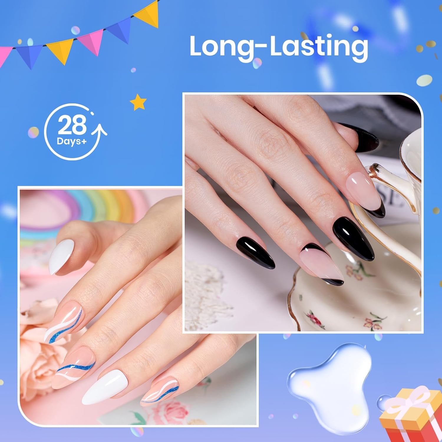 image:imageBeetles Matte Gel Top Coat for Gel Nail Polish 75ML Chrome Proof Matte Top Coat No Wipe PowderResist Matte Finish for Detail Chrome Nail Powder Painting Long Lasting UV Nail ArtClear No Wipe Gel Top and Base Coat Set