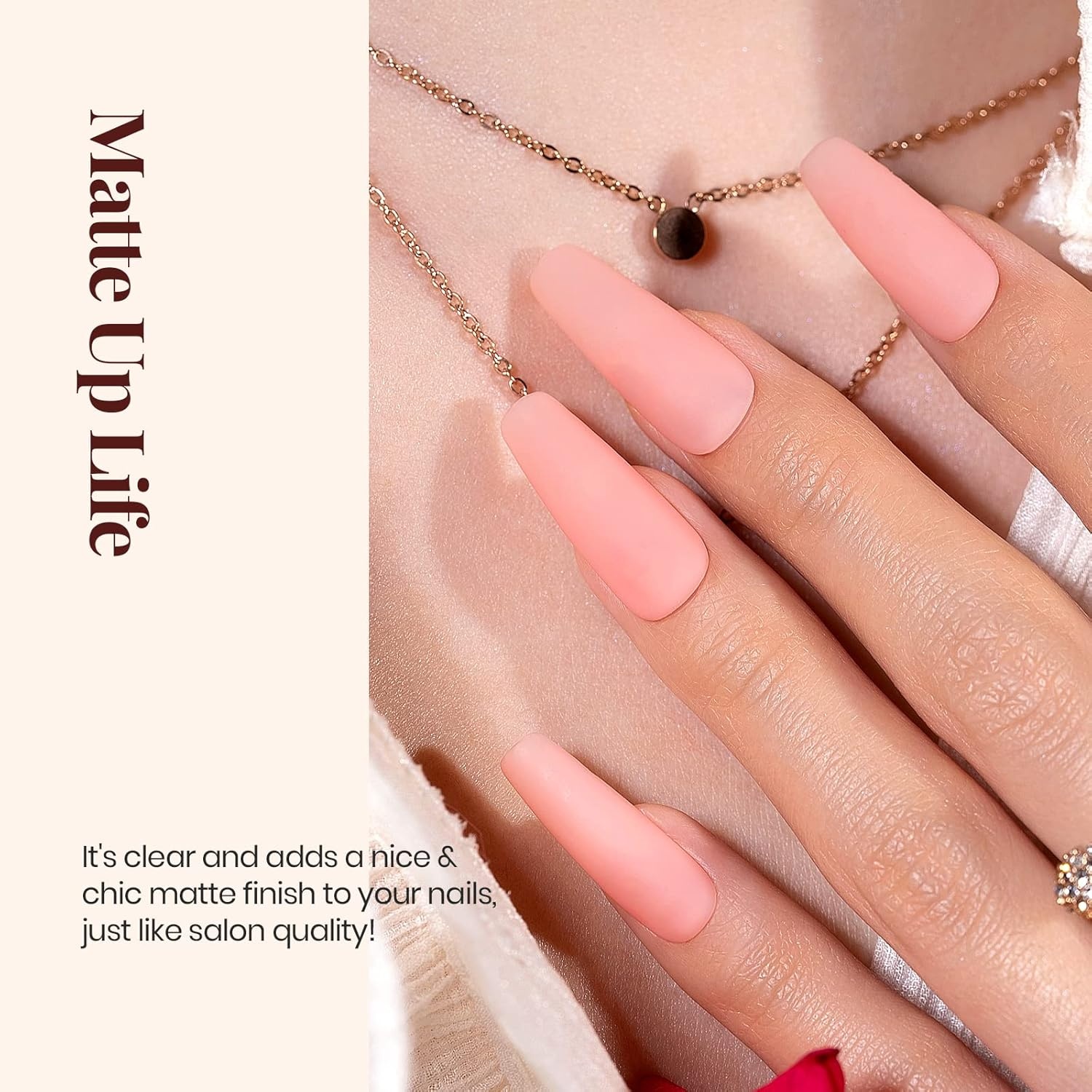 image:imageBeetles Matte Gel Top Coat for Gel Nail Polish 75ML Chrome Proof Matte Top Coat No Wipe PowderResist Matte Finish for Detail Chrome Nail Powder Painting Long Lasting UV Nail ArtClear Matte Top Coat