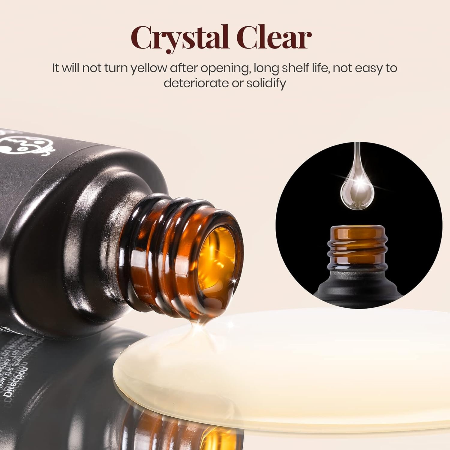 image:imageBeetles Matte Gel Top Coat for Gel Nail Polish 75ML Chrome Proof Matte Top Coat No Wipe PowderResist Matte Finish for Detail Chrome Nail Powder Painting Long Lasting UV Nail ArtClear Matte Top Coat