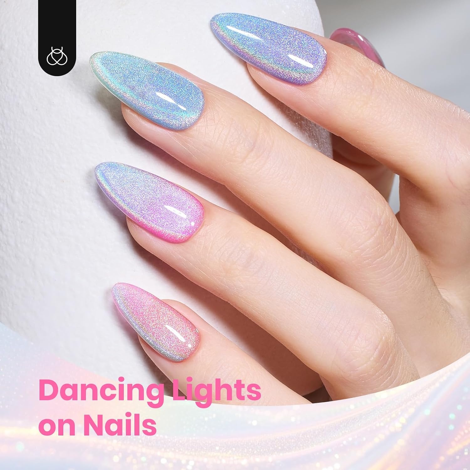 image:imageBeetles Gel Nail Polish 6 Colors Pink Purple Burgundy Red Plum Glitter Gel Polish Ruby Sonatas Collection Soak Off Uv Lamp Cured Nail Art Design Nails Gift for Women DIY ManicureIridescent Halo