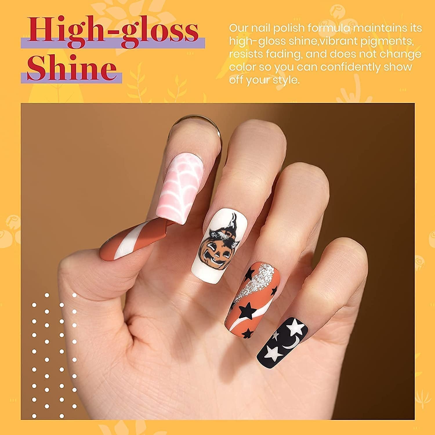 image:imageBeetles Gel Nail Polish 6 Colors Pink Purple Burgundy Red Plum Glitter Gel Polish Ruby Sonatas Collection Soak Off Uv Lamp Cured Nail Art Design Nails Gift for Women DIY Manicure00Candy Corn