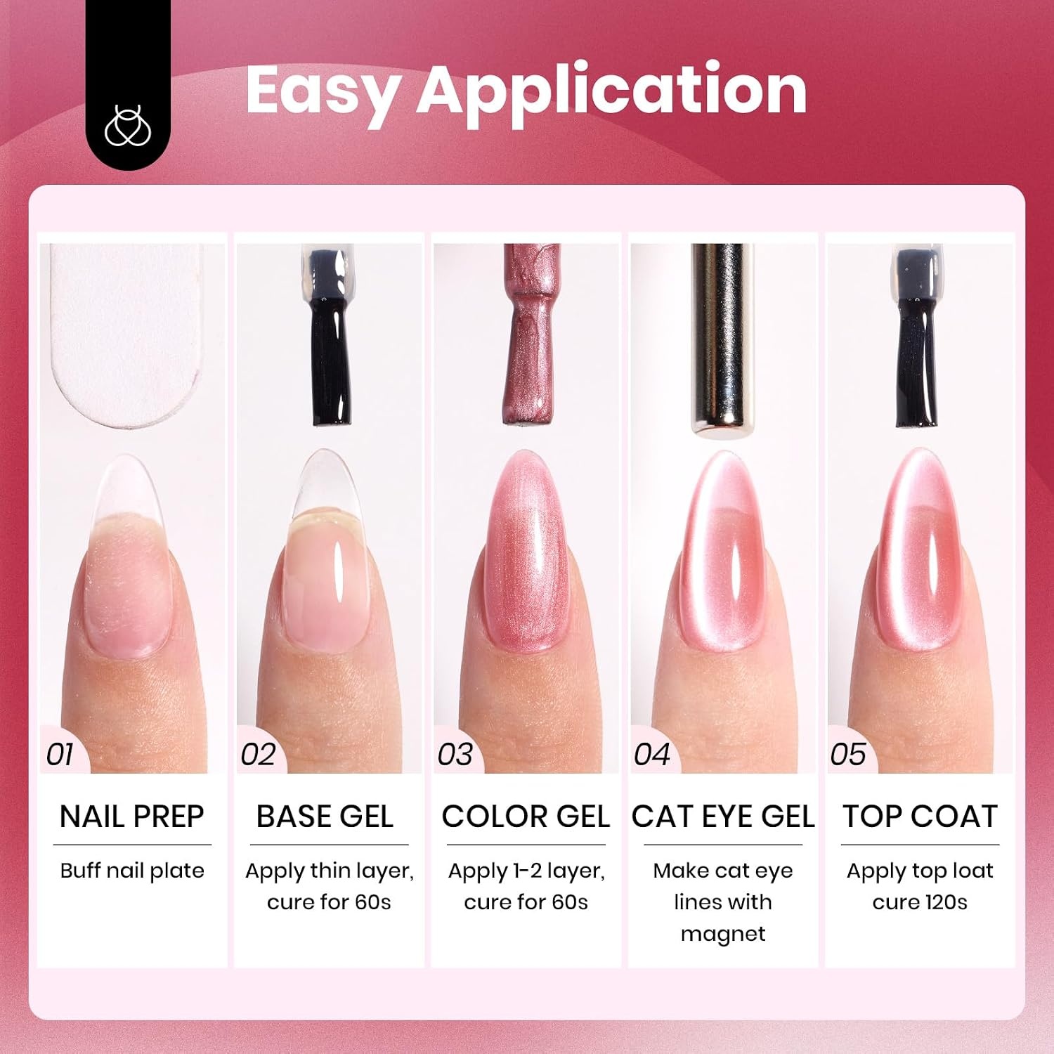 image:imageBeetles Gel Nail Polish 6 Colors Pink Purple Burgundy Red Plum Glitter Gel Polish Ruby Sonatas Collection Soak Off Uv Lamp Cured Nail Art Design Nails Gift for Women DIY Manicure000Porcelain Glow