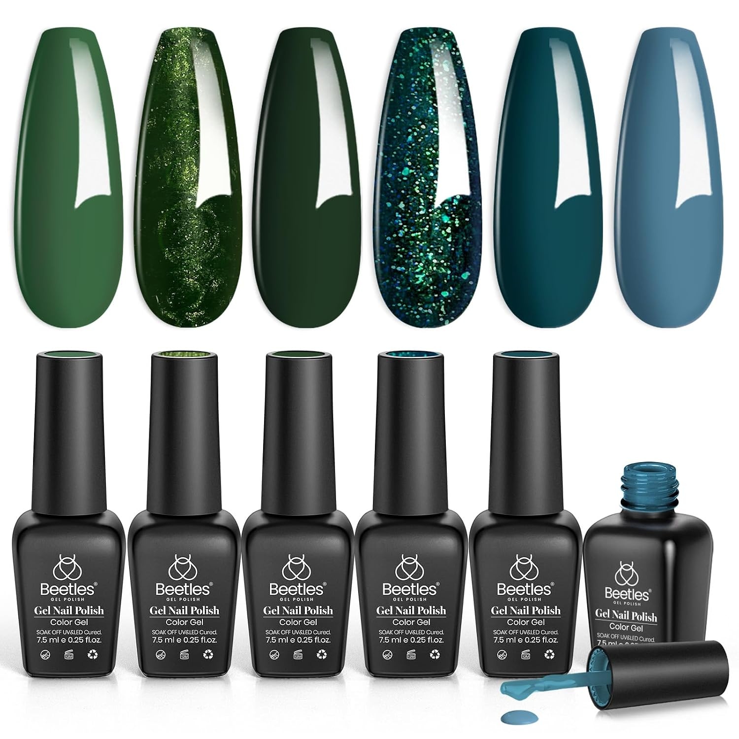 image:imageBeetles Gel Nail Polish 6 Colors Pink Purple Burgundy Red Plum Glitter Gel Polish Ruby Sonatas Collection Soak Off Uv Lamp Cured Nail Art Design Nails Gift for Women DIY Manicure006 Colors Smooth Hazelnut