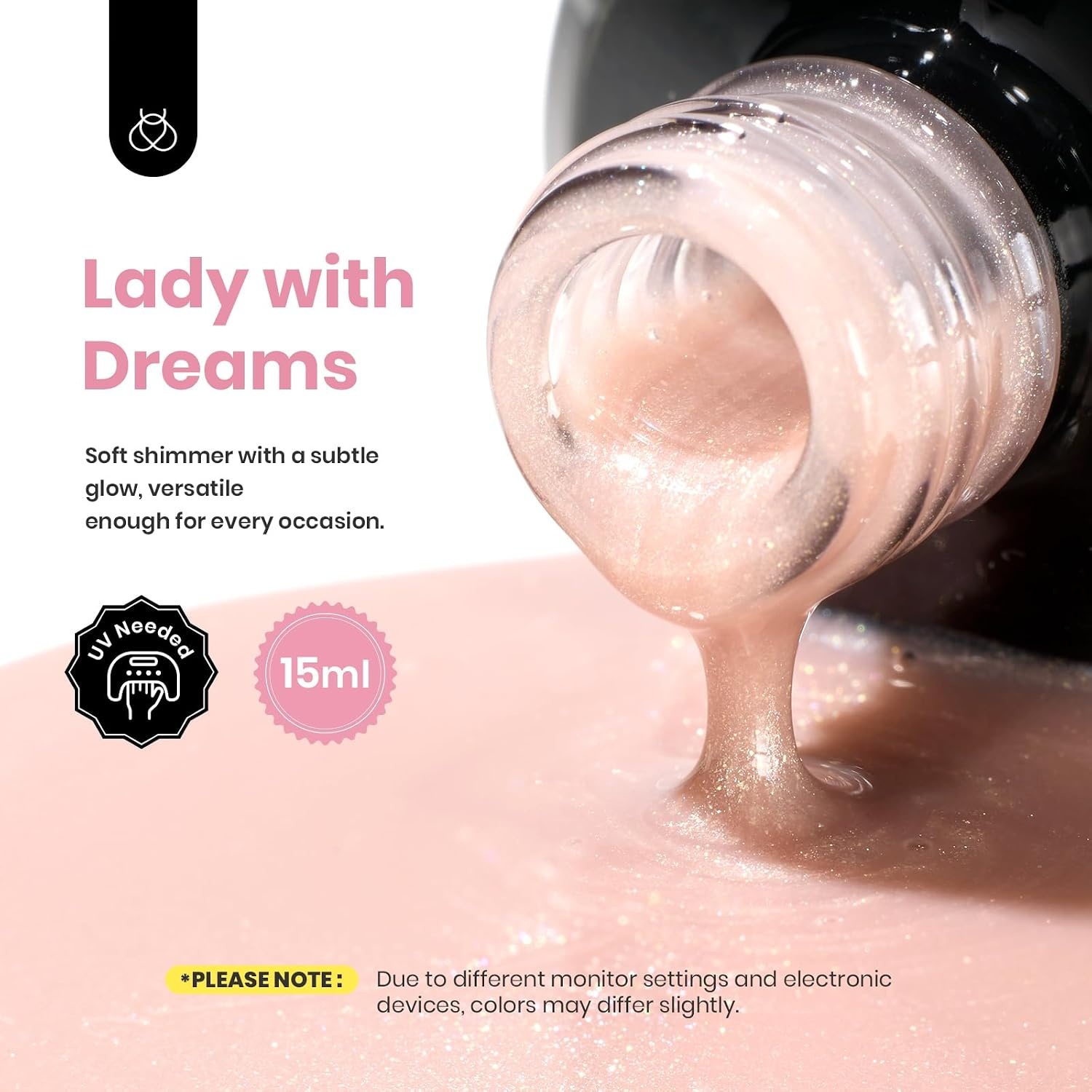 image:imageBeetles Builder Gel for Nails HEMA FreeTwilight Gilding Glitter 05 oz 7 in 1 Nail Thickening Strengthening Building Apex for Beginner DIY Salon at HomeNude Builder Nail Gel UV amp LED Lamp Needed