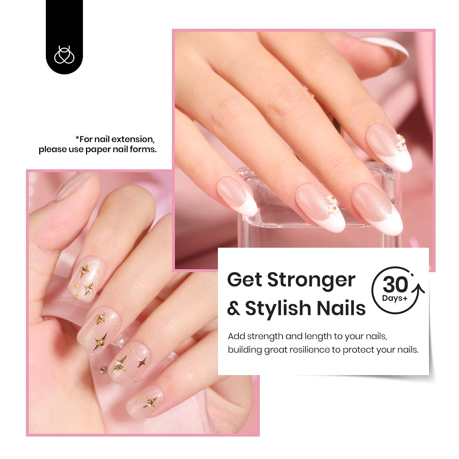 image:imageBeetles Builder Gel for Nails HEMA FreeTwilight Gilding Glitter 05 oz 7 in 1 Nail Thickening Strengthening Building Apex for Beginner DIY Salon at HomeNude Builder Nail Gel UV amp LED Lamp Needed