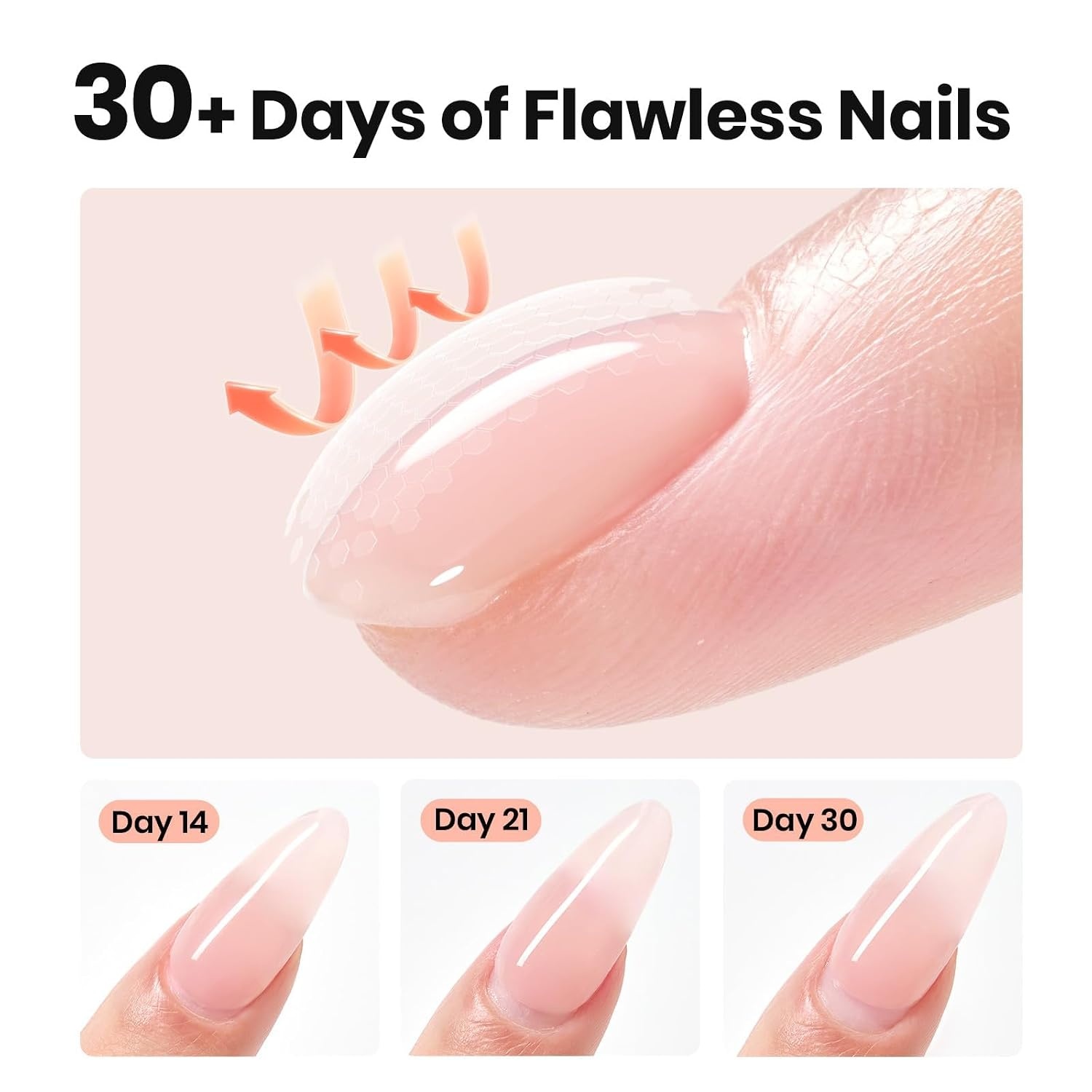 image:imageBeetles Builder Gel for Nails HEMAFree 15 ML 7 in 1 Pink Glitter Builder Nail Gel for Nail Instant Apex amp Nail Extension Builder Strengthening Nail Art Design for Beginner WomenUV amp LED Lamp NeededA Clear Nude Kit 2 x 15 mL